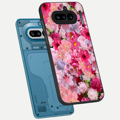  Bloom Crush Fantasy phone case For Nothing Phone 4A showing premium glass back cover with detailed artwork