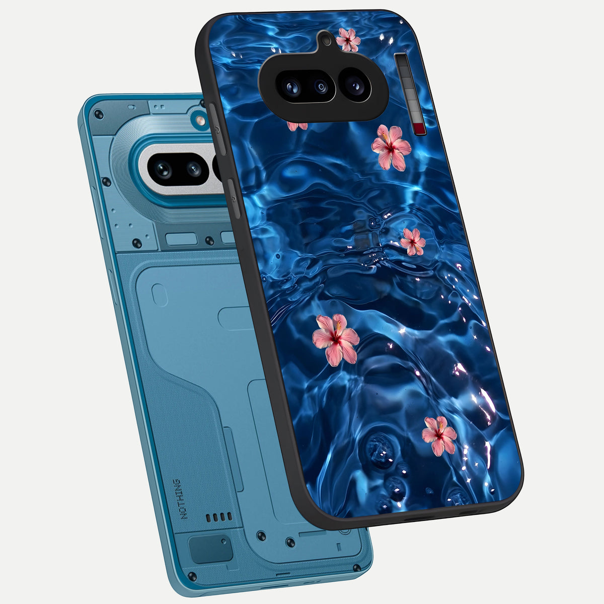  Bloom Thread Art phone case For Nothing Phone 4A showing premium glass back cover with detailed artwork