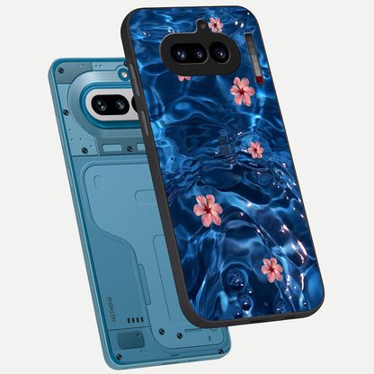  Bloom Thread Art phone case For Nothing Phone 4A showing premium glass back cover with detailed artwork