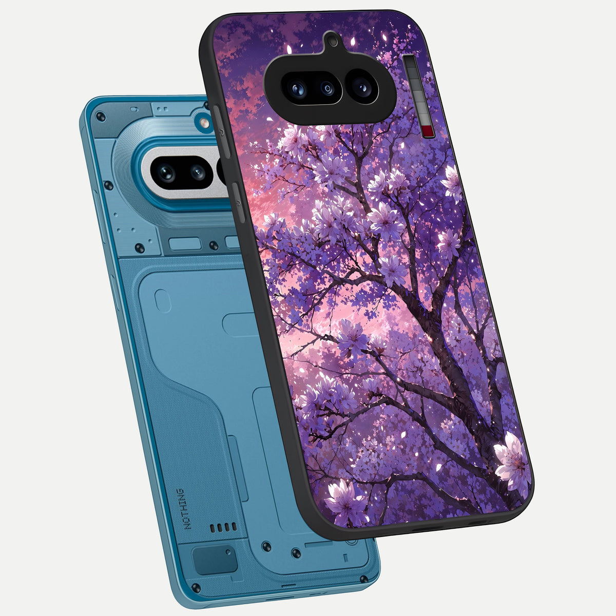  Blossom Tree phone case For Nothing Phone 4A showing premium glass back cover with detailed artwork