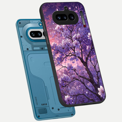  Blossom Tree phone case For Nothing Phone 4A showing premium glass back cover with detailed artwork