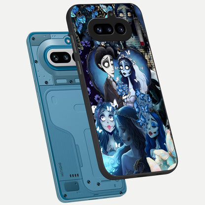  Butterfly Ghost Soul phone case For Nothing Phone 4A showing premium glass back cover with detailed artwork