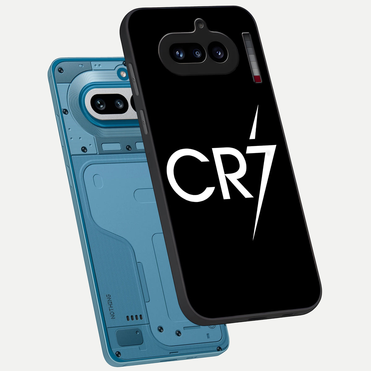  CR7 Elite Strike phone case For Nothing Phone 4A showing premium glass back cover with detailed artwork