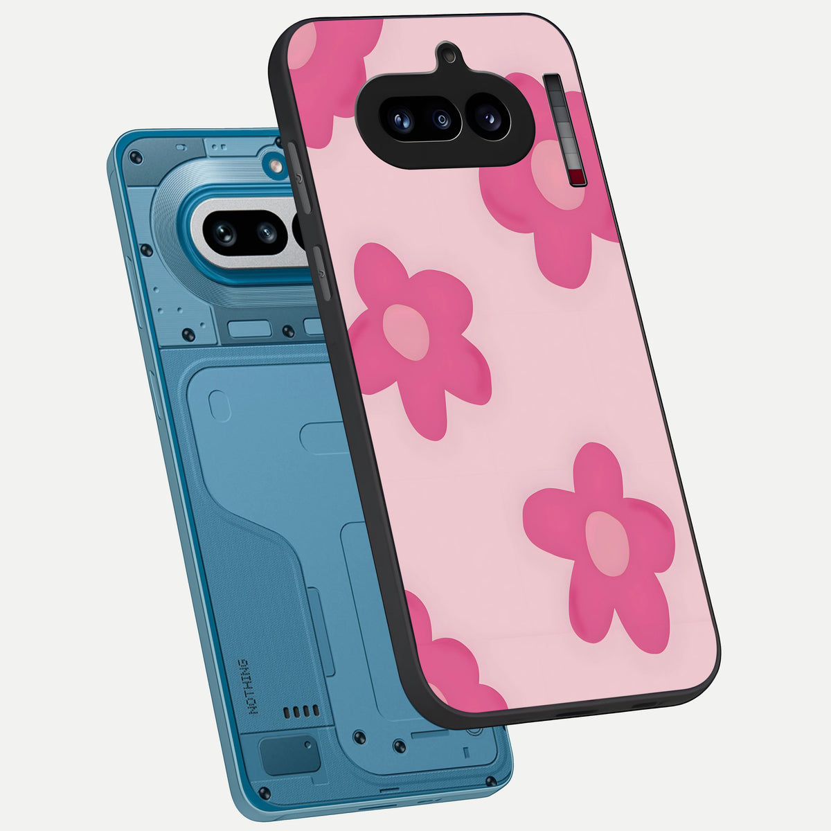 Candy Bloom Dreams phone case For Nothing Phone 4A showing premium glass back cover with detailed artwork