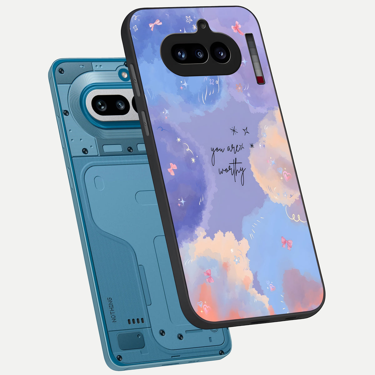  Celestial Cloud Magic phone case For Nothing Phone 4A showing premium glass back cover with detailed artwork