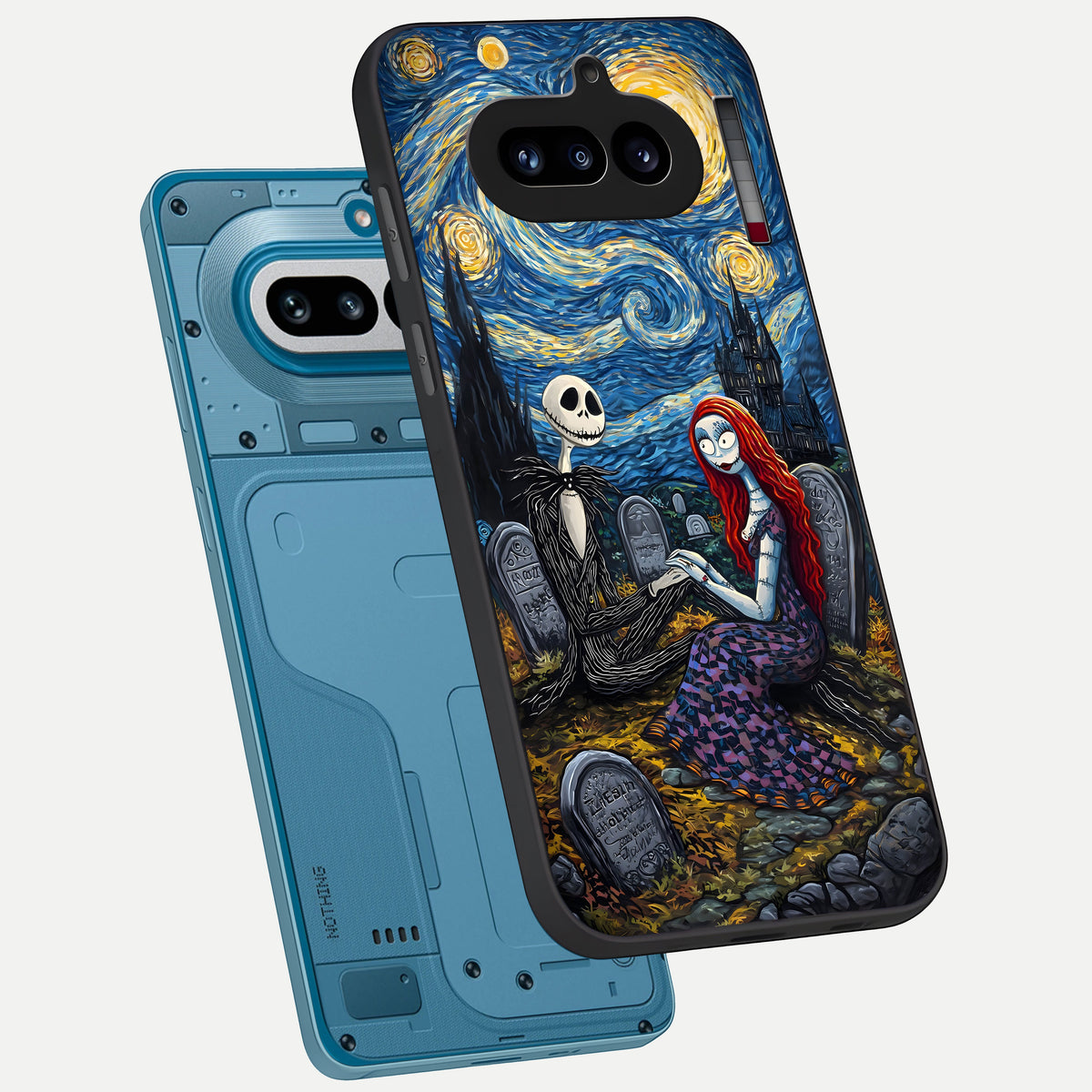  Eternal Night Love phone case For Nothing Phone 4A showing premium glass back cover with detailed artwork
