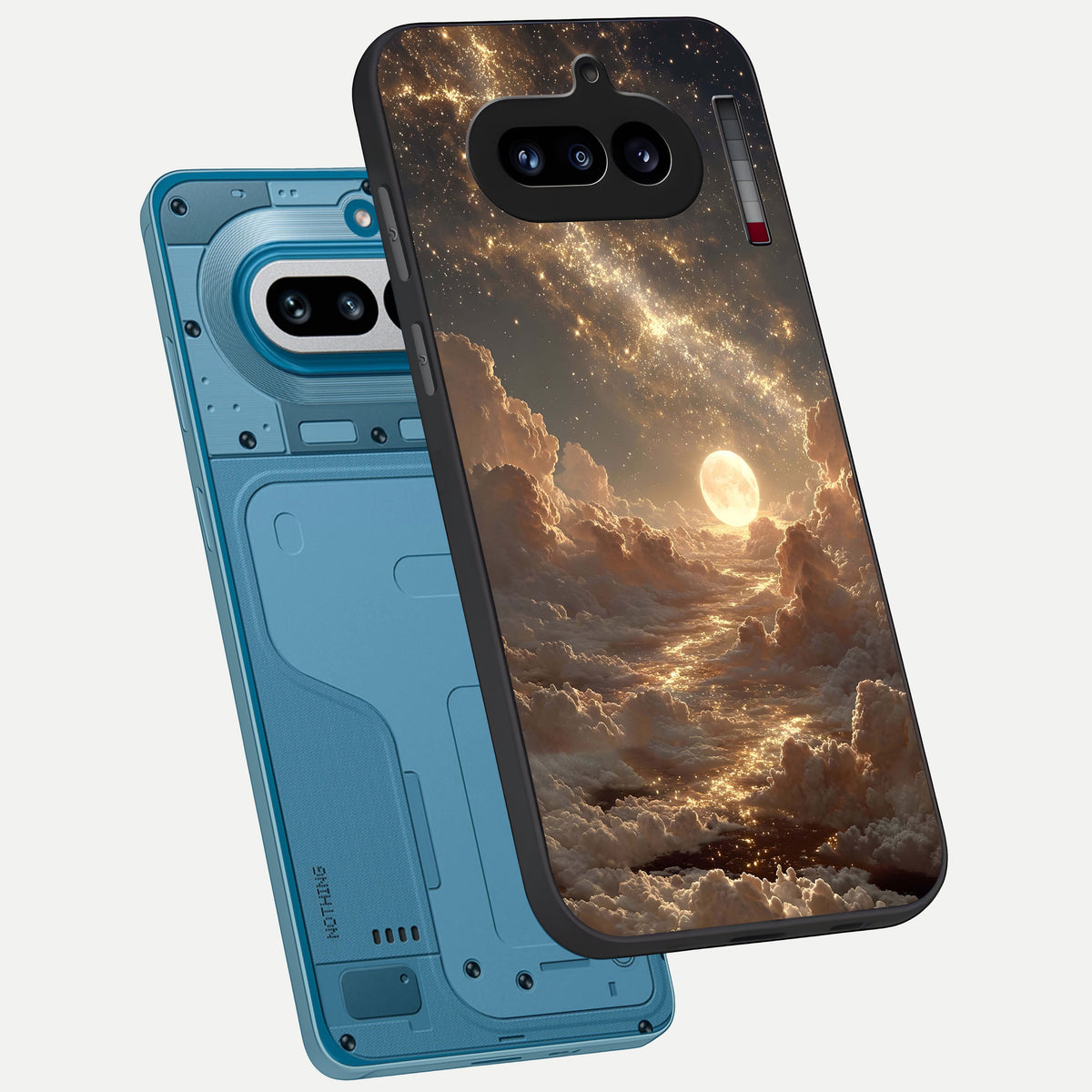  Golden Sky Dream phone case For Nothing Phone 4A showing premium glass back cover with detailed artwork