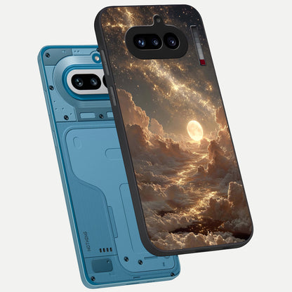  Golden Sky Dream phone case For Nothing Phone 4A showing premium glass back cover with detailed artwork