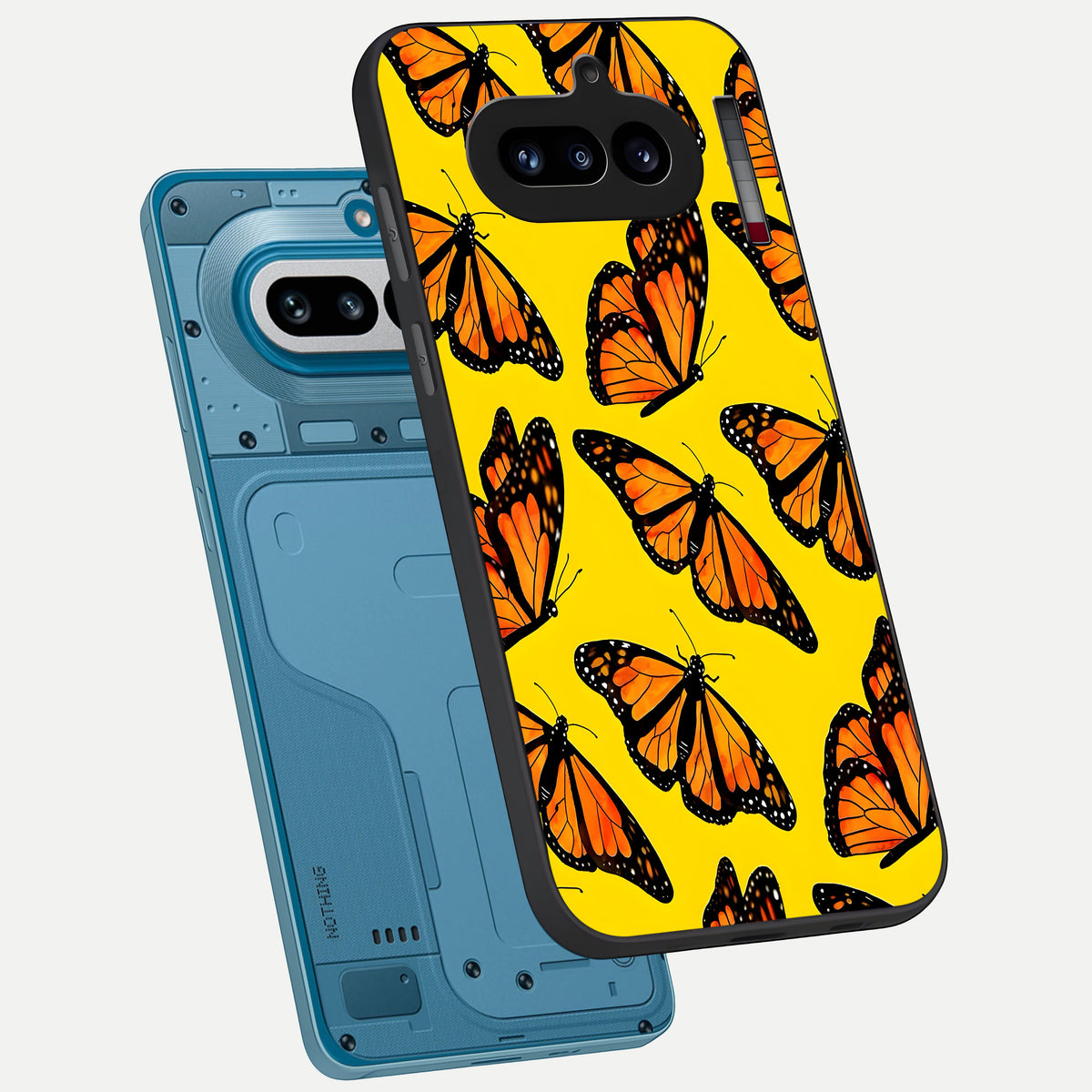  Golden Wing Flight phone case For Nothing Phone 4A showing premium glass back cover with detailed artwork