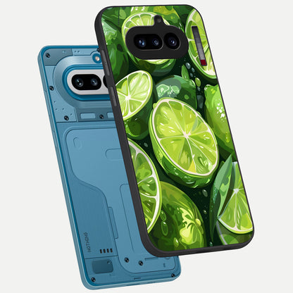  Green Kawasaki phone case For Nothing Phone 4A showing premium glass back cover with detailed artwork