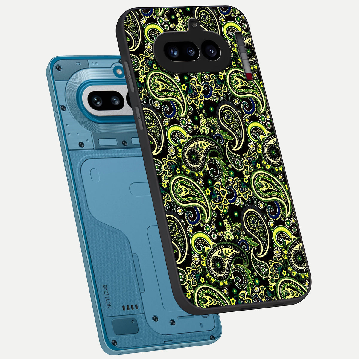  Green Lemon phone case For Nothing Phone 4A showing premium glass back cover with detailed artwork