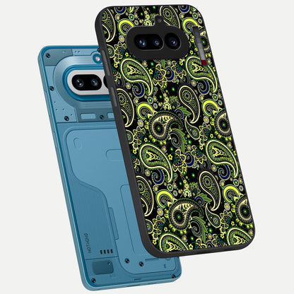  Green Lemon phone case For Nothing Phone 4A showing premium glass back cover with detailed artwork