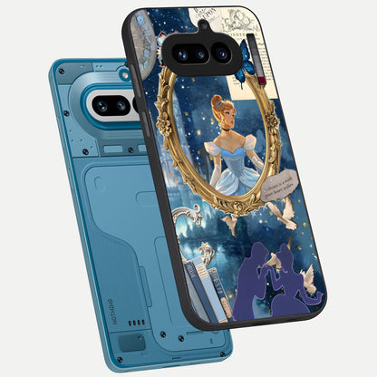  Midnight Queen phone case For Nothing Phone 4A showing premium glass back cover with detailed artwork