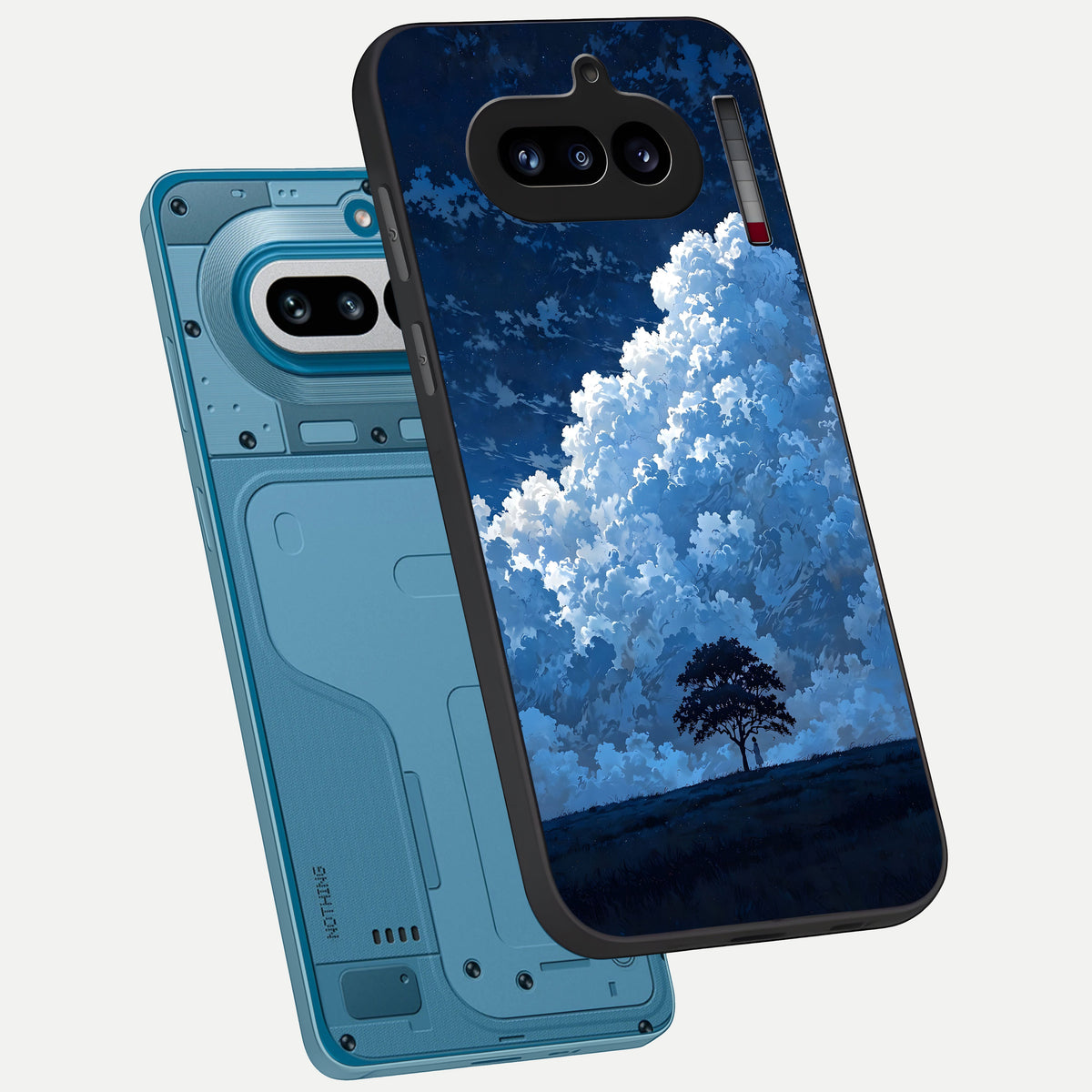  Midnight Sky Serenity phone case For Nothing Phone 4A showing premium glass back cover with detailed artwork