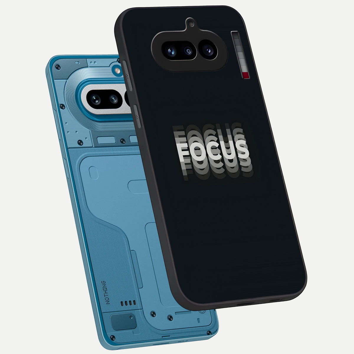  Mono Focus Vision phone case For Nothing Phone 4A showing premium glass back cover with detailed artwork