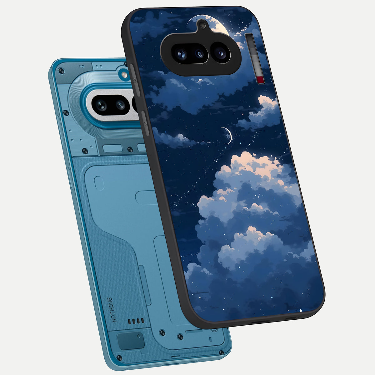  Moon Dream Haze phone case For Nothing Phone 4A showing premium glass back cover with detailed artwork