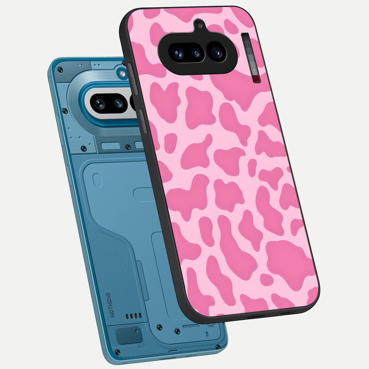  Pink Flowers in Water phone case For Nothing Phone 4A showing premium glass back cover with detailed artwork