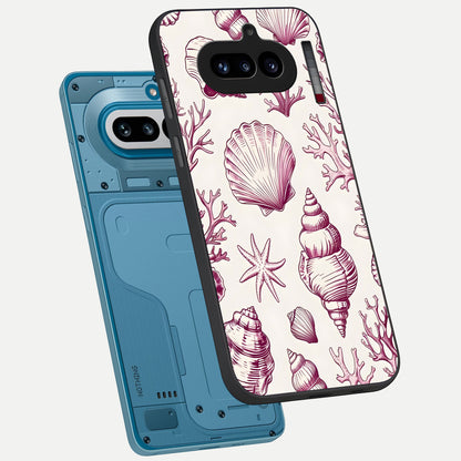  Pink Moo Magic phone case For Nothing Phone 4A showing premium glass back cover with detailed artwork