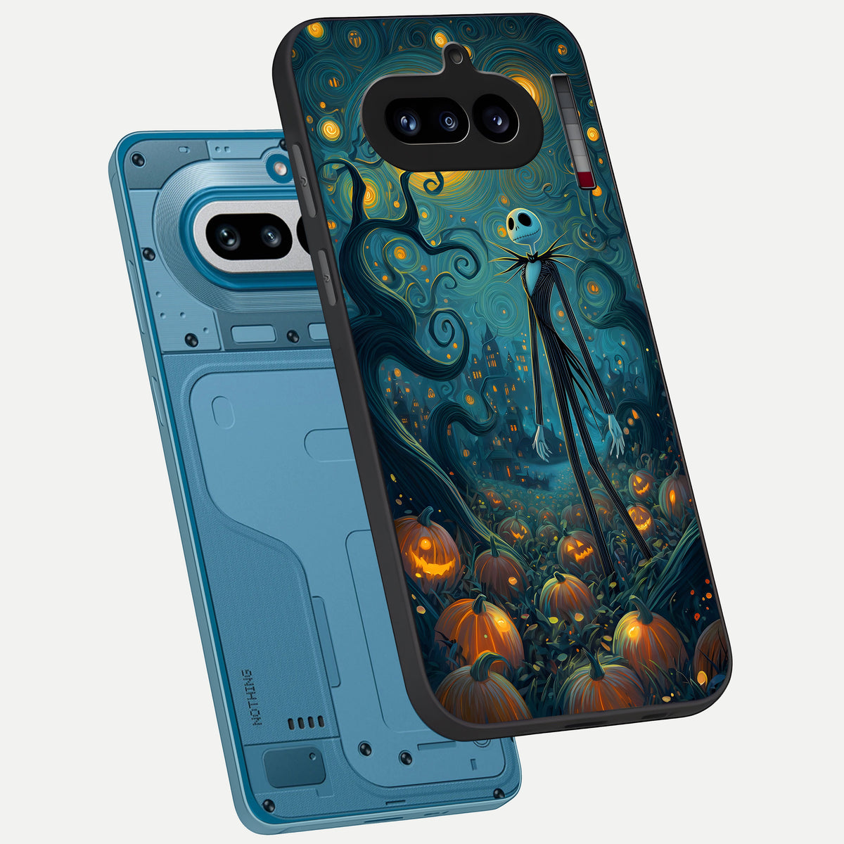  Pumpkin Moonlight Tale phone case For Nothing Phone 4A showing premium glass back cover with detailed artwork