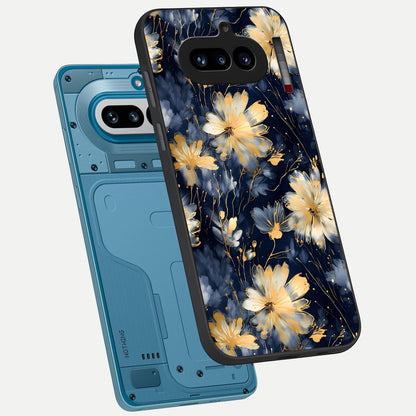  Royal Petal Dream phone case For Nothing Phone 4A showing premium glass back cover with detailed artwork