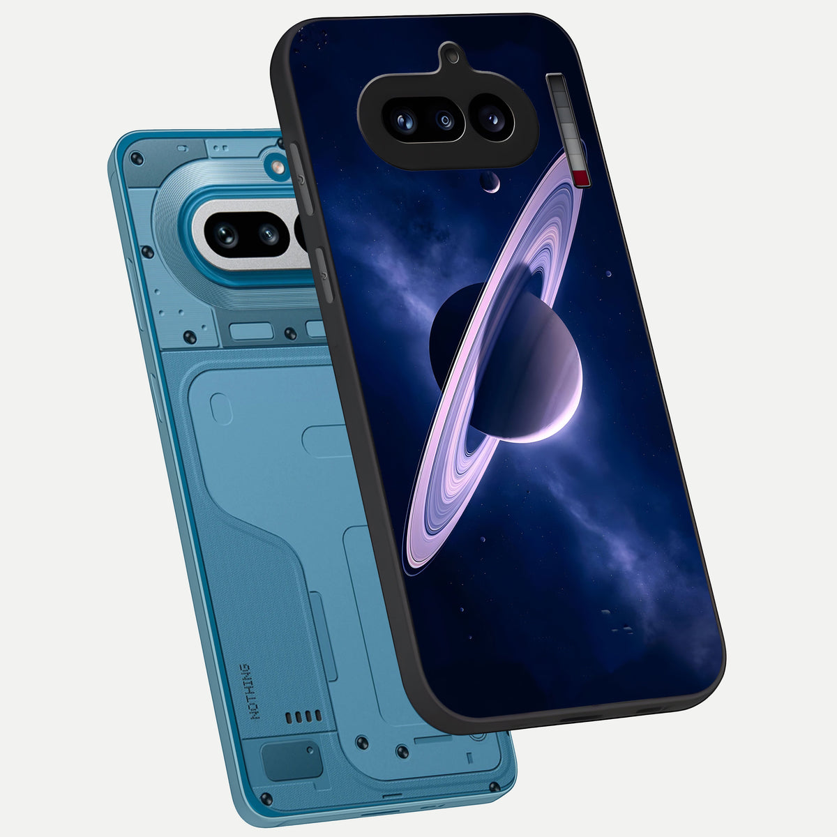  Saturn Ring Mystique phone case For Nothing Phone 4A showing premium glass back cover with detailed artwork
