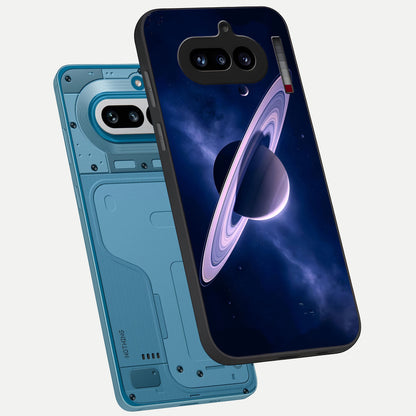  Saturn Ring Mystique phone case For Nothing Phone 4A showing premium glass back cover with detailed artwork
