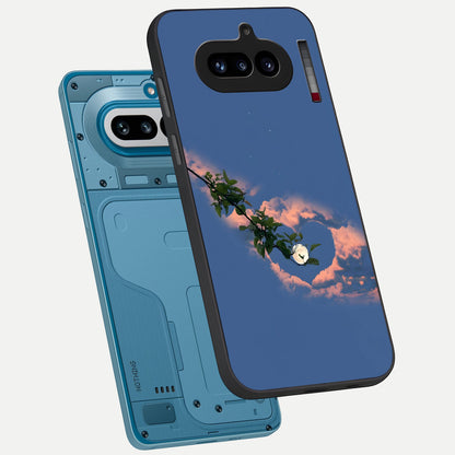  Sky Under Tree phone case For Nothing Phone 4A showing premium glass back cover with detailed artwork