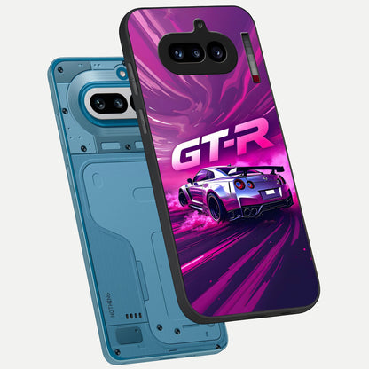  Speed Drift Legend phone case For Nothing Phone 4A showing premium glass back cover with detailed artwork