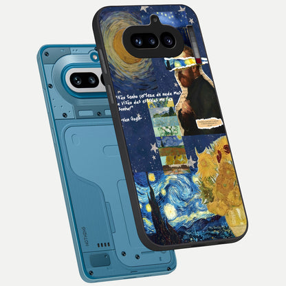 Starry Dream Vision phone case For Nothing Phone 4A showing premium glass back cover with detailed artwork