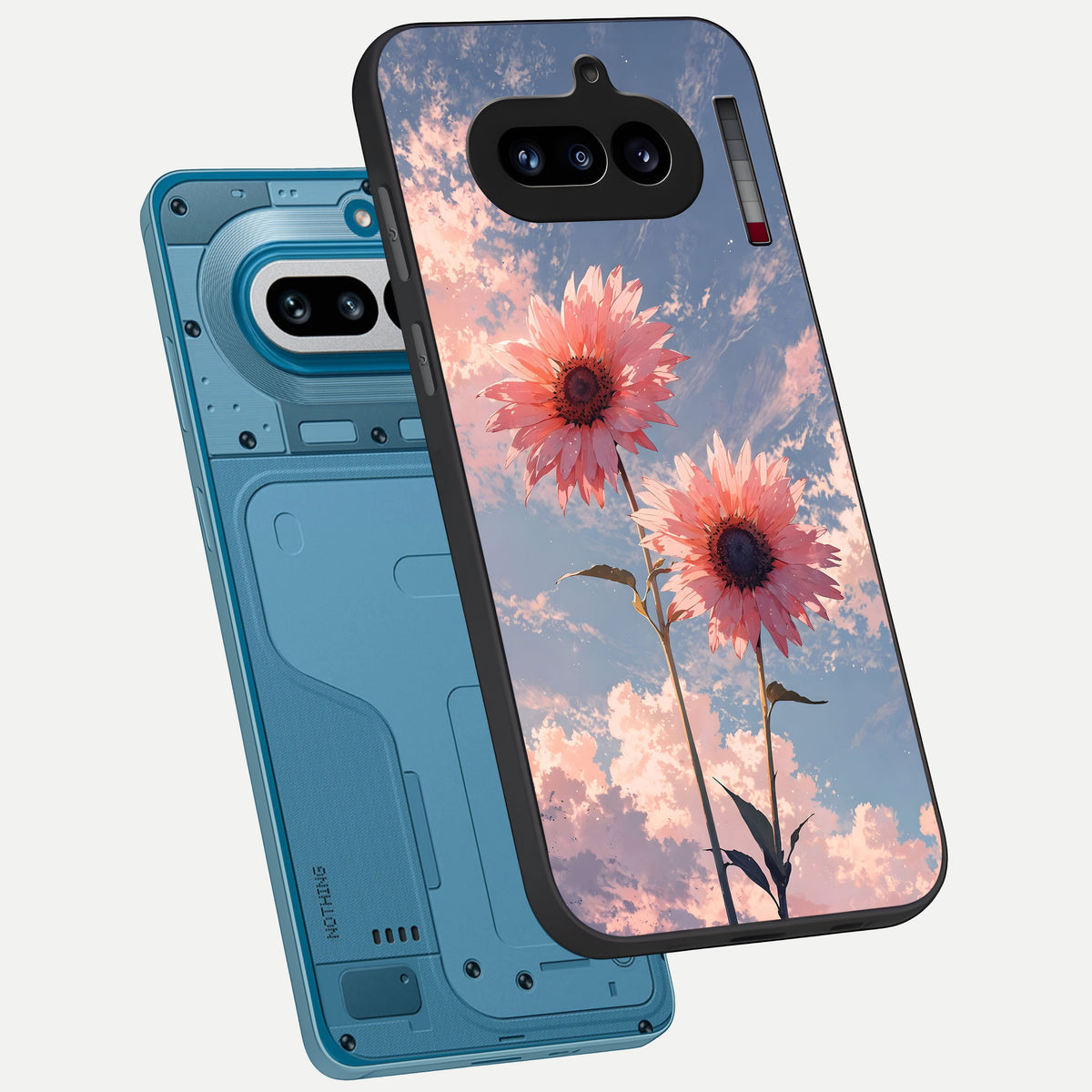  Sun Moon Balance phone case For Nothing Phone 4A showing premium glass back cover with detailed artwork