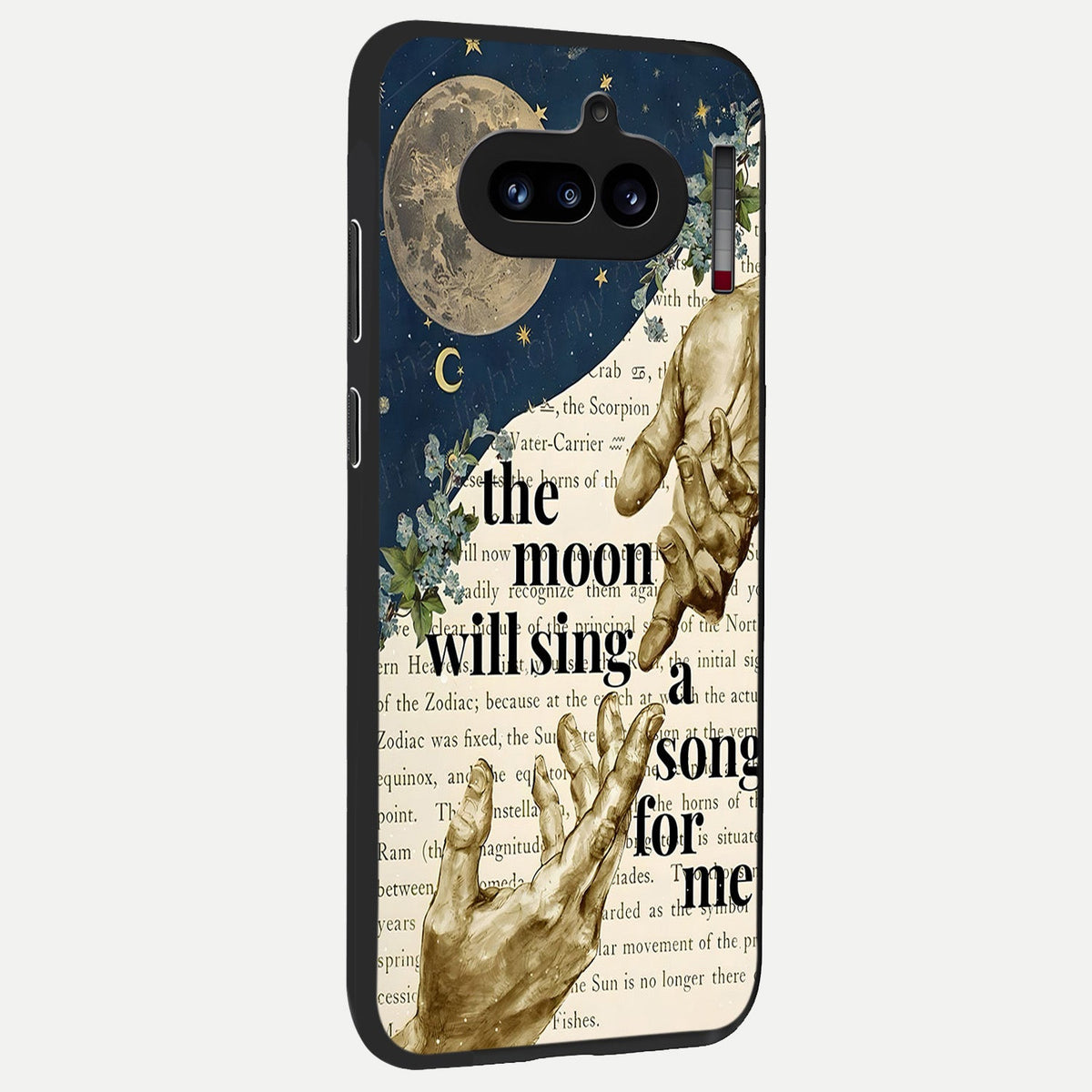 Aesthetic Divine back cover For Nothing Phone 4A slim fit glass case with vibrant aesthetic design