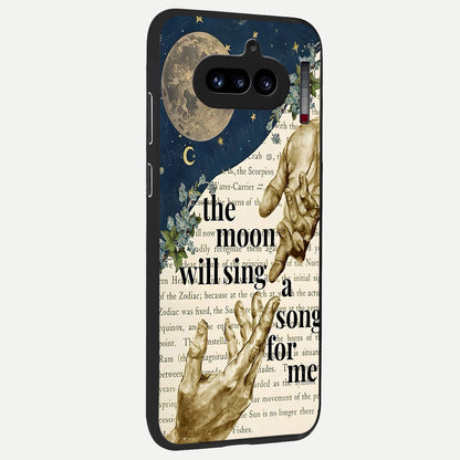 Aesthetic Divine back cover For Nothing Phone 4A slim fit glass case with vibrant aesthetic design