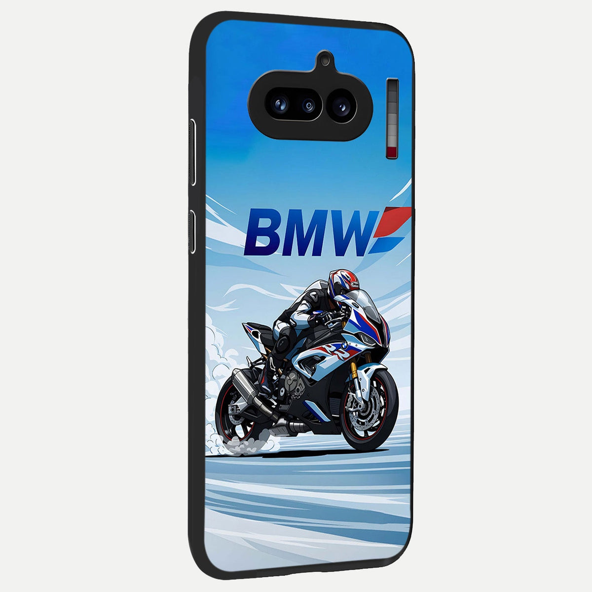  BMW Power Drift back cover For Nothing Phone 4A slim fit glass case with vibrant aesthetic design