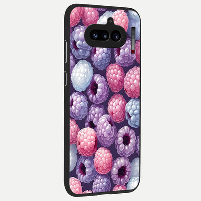  Berry Candy Pop back cover For Nothing Phone 4A slim fit glass case with vibrant aesthetic design