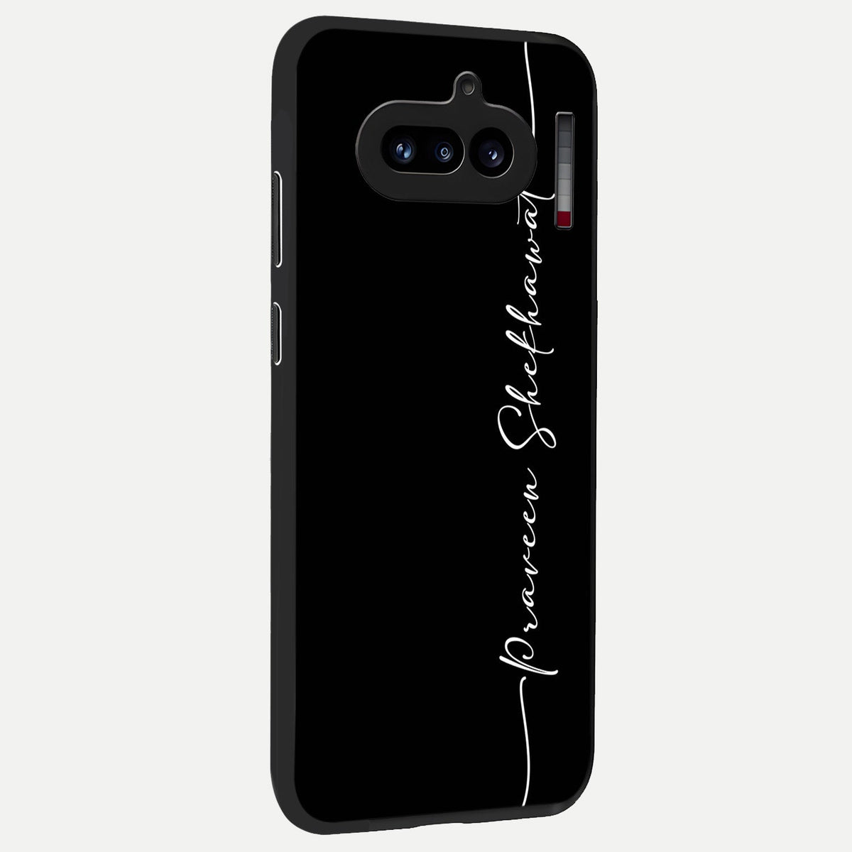  Black Tune Custom Name back cover For Nothing Phone 4A slim fit glass case with vibrant aesthetic design