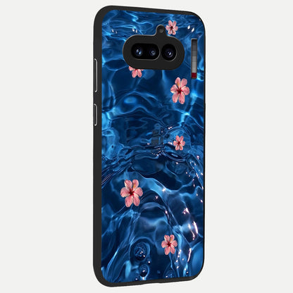 Bloom Thread Art back cover For Nothing Phone 4A slim fit glass case with vibrant aesthetic design