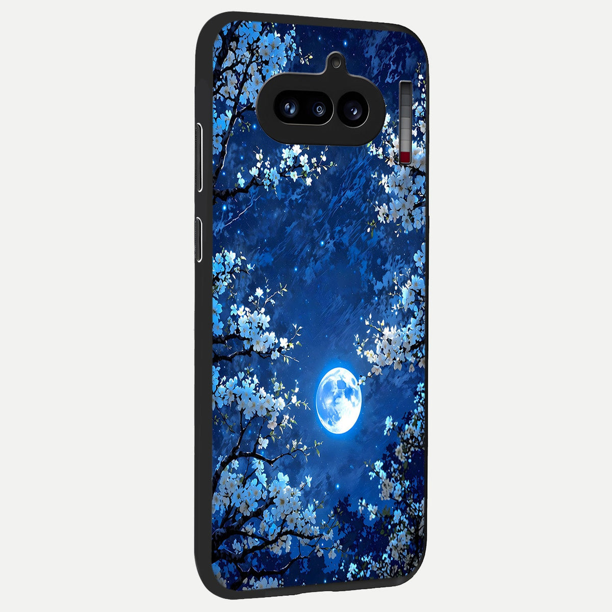  Blossom Moonlight Sky back cover For Nothing Phone 4A slim fit glass case with vibrant aesthetic design