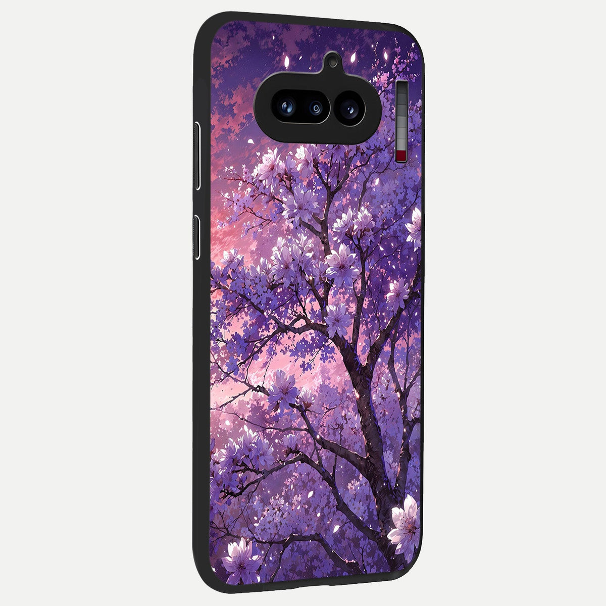 Blossom Tree back cover For Nothing Phone 4A slim fit glass case with vibrant aesthetic design