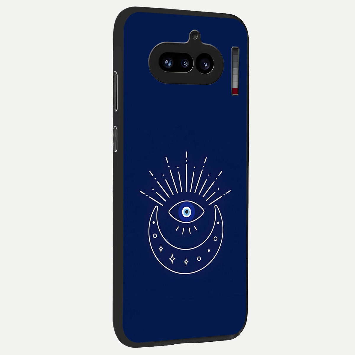  Blue Evil Eye back cover For Nothing Phone 4A slim fit glass case with vibrant aesthetic design