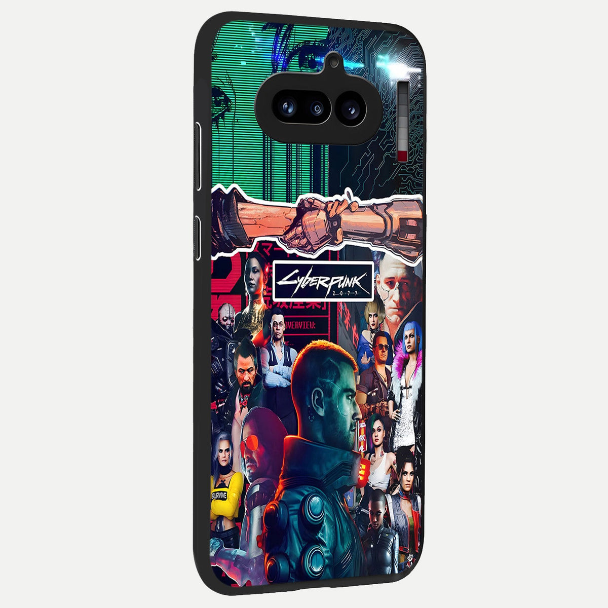  CYBERPUNK Legacy back cover For Nothing Phone 4A slim fit glass case with vibrant aesthetic design