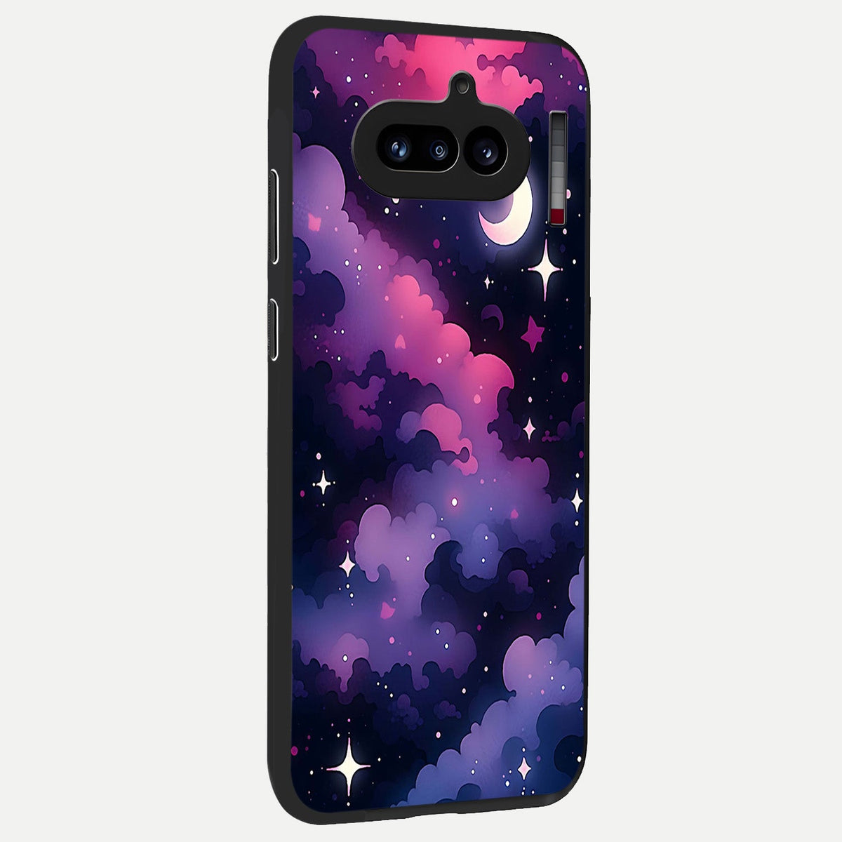  Celestial Moon Magic back cover For Nothing Phone 4A slim fit glass case with vibrant aesthetic design