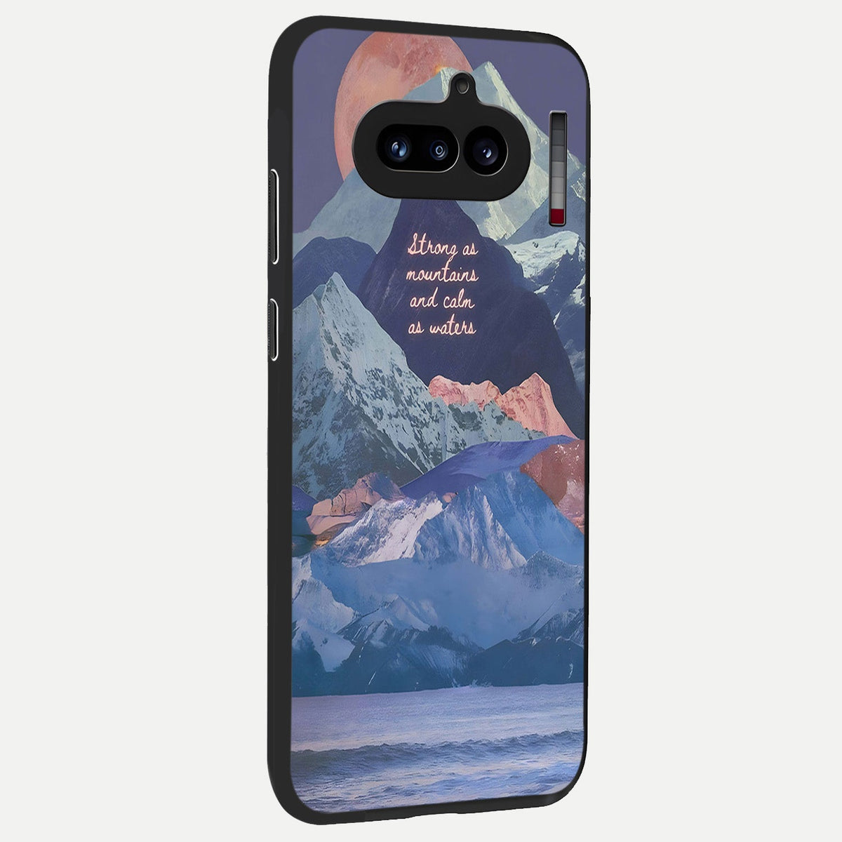  Celestial Mountain Calm back cover For Nothing Phone 4A slim fit glass case with vibrant aesthetic design