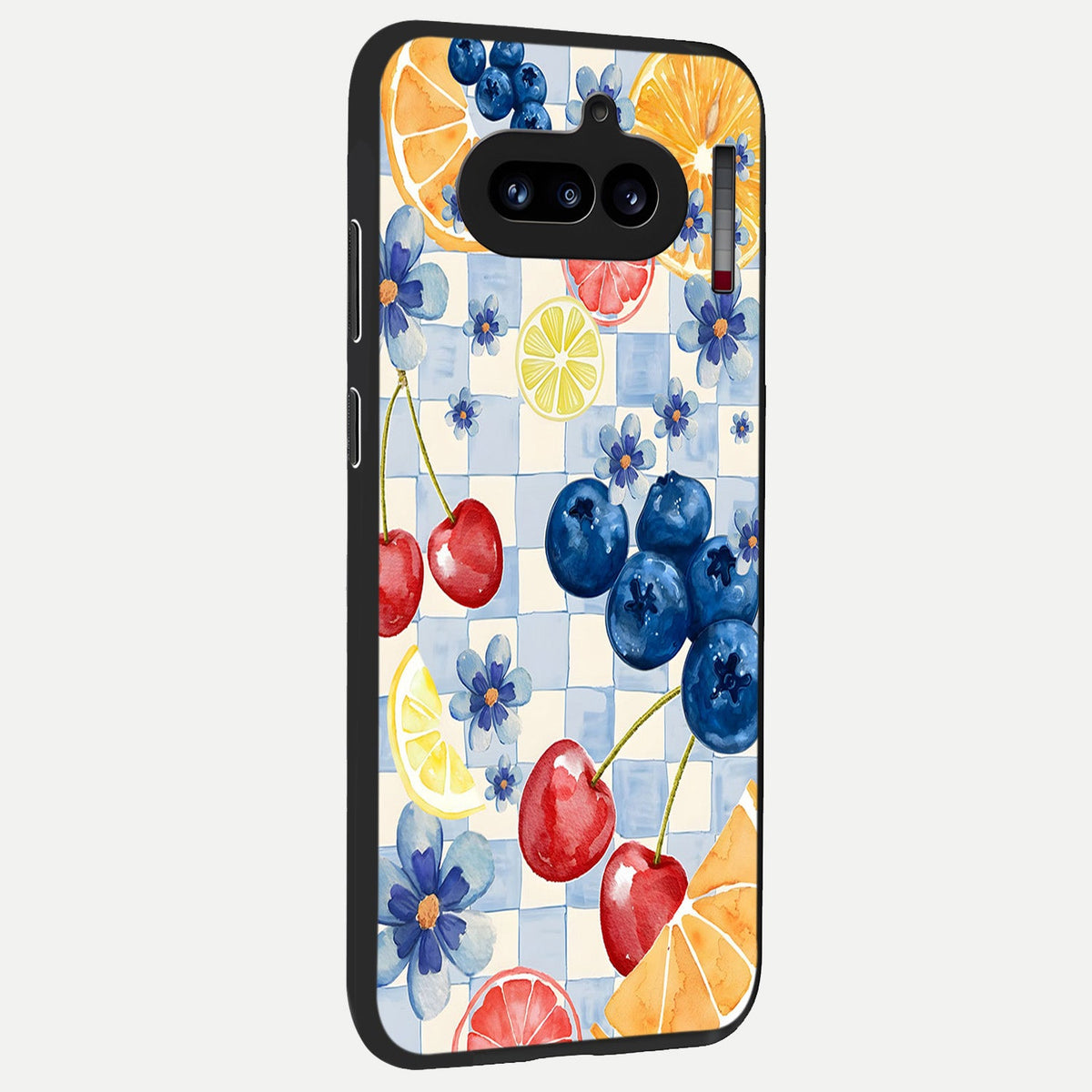  Citrus Bloom Joy back cover For Nothing Phone 4A slim fit glass case with vibrant aesthetic design