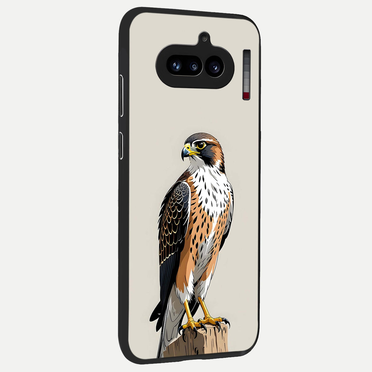  Clever Eagle back cover For Nothing Phone 4A slim fit glass case with vibrant aesthetic design