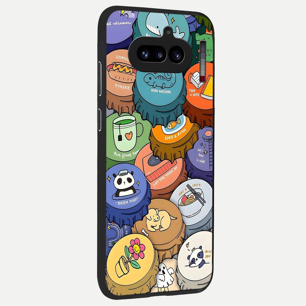  Coins Patterns back cover For Nothing Phone 4A slim fit glass case with vibrant aesthetic design