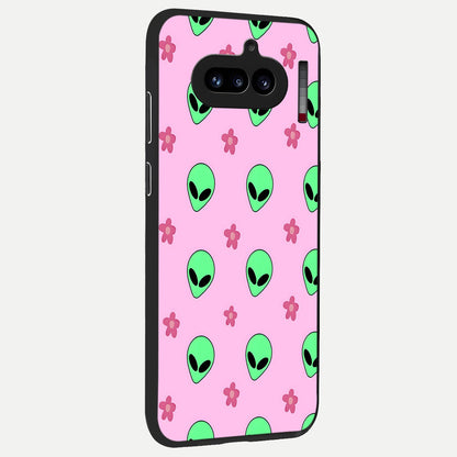  Cosmic Cute Crush back cover For Nothing Phone 4A slim fit glass case with vibrant aesthetic design