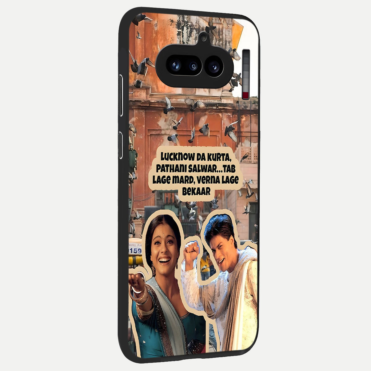  Desi Retro Vibes back cover For Nothing Phone 4A slim fit glass case with vibrant aesthetic design