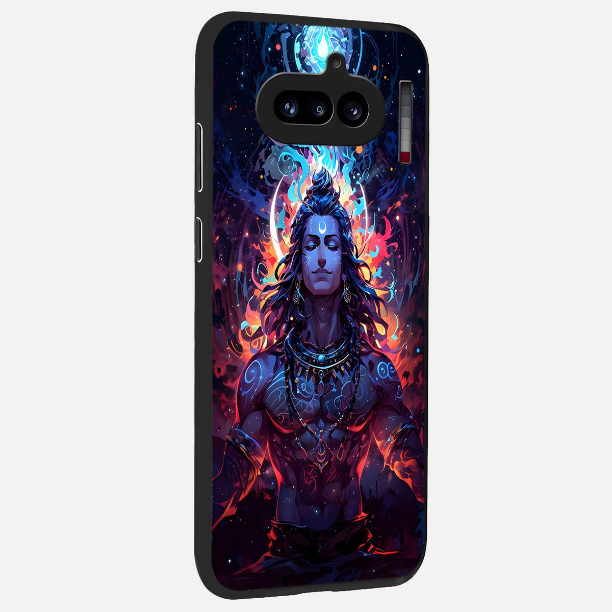  Divine Fire Shiv back cover For Nothing Phone 4A slim fit glass case with vibrant aesthetic design