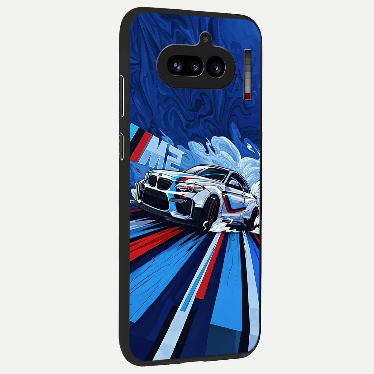  Drift Power Rush back cover For Nothing Phone 4A slim fit glass case with vibrant aesthetic design