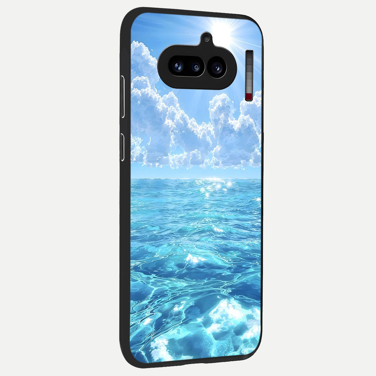  Endless Ocean Horizon back cover For Nothing Phone 4A slim fit glass case with vibrant aesthetic design